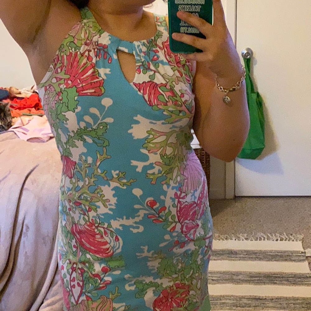Barbara Gerwit colorful dress